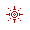 Red Solar Flare Back Tattoo