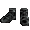 Black Goth Boots - M